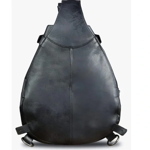 LRTO Crossbody Black Leather Bag